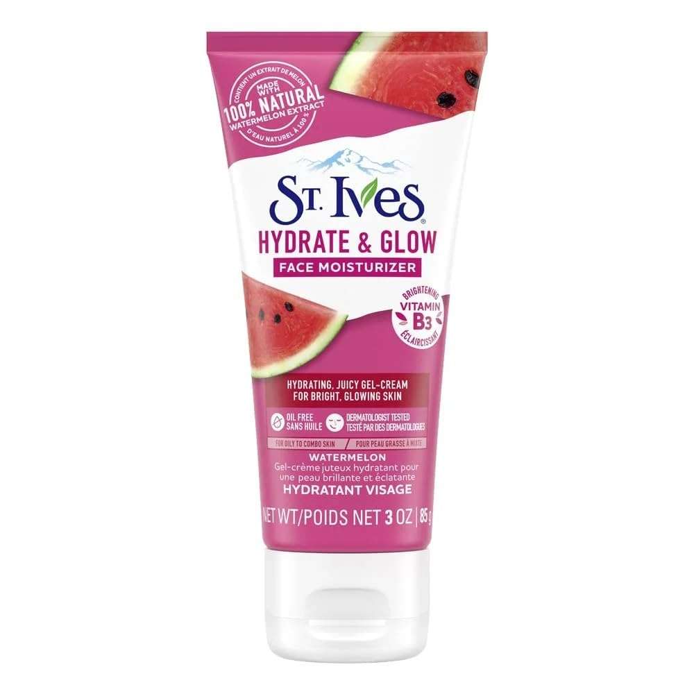 St. Ives Hydrate & Glow Face Moisturizer Watermelon, 3oz (Pack of 2) 3