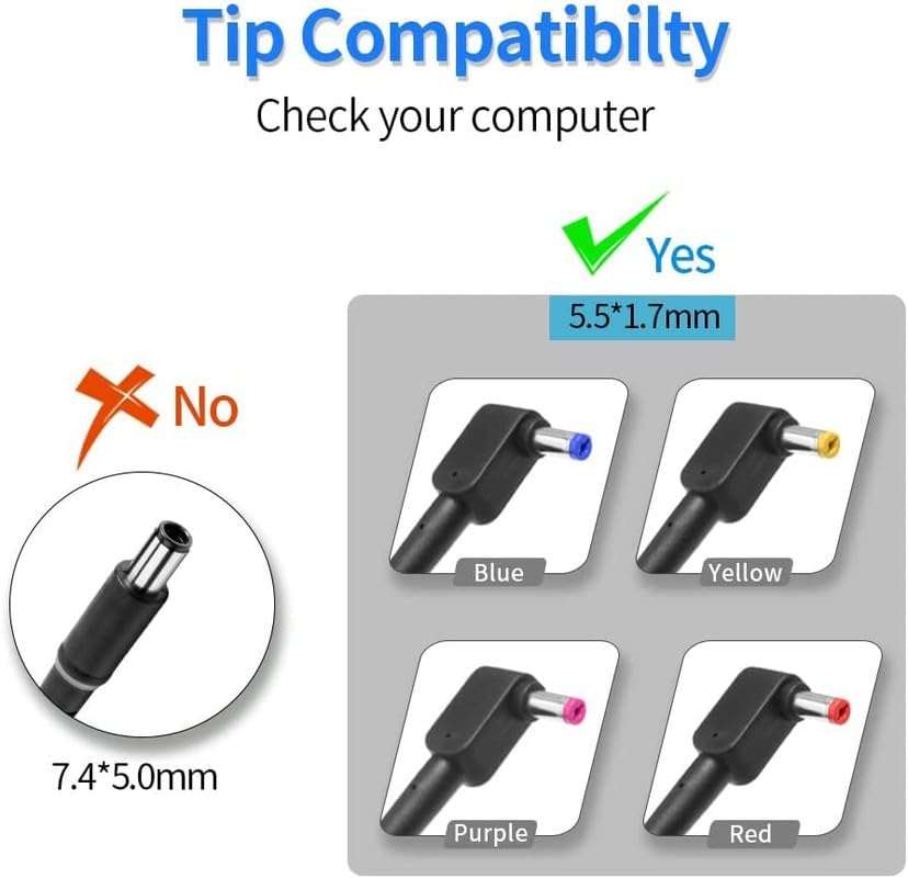 Replacement 180W AC Charger Fit for Acer V5-591G-75KE V5-591G-78R9 VN7-592G-58C3 VN7-592G-70EN VN7-592G-72VQ VN7-592G-77LB VN7-592G-788W VN7-593G-70U4 VN7-593G-73KV VN7-593G-76SS 4