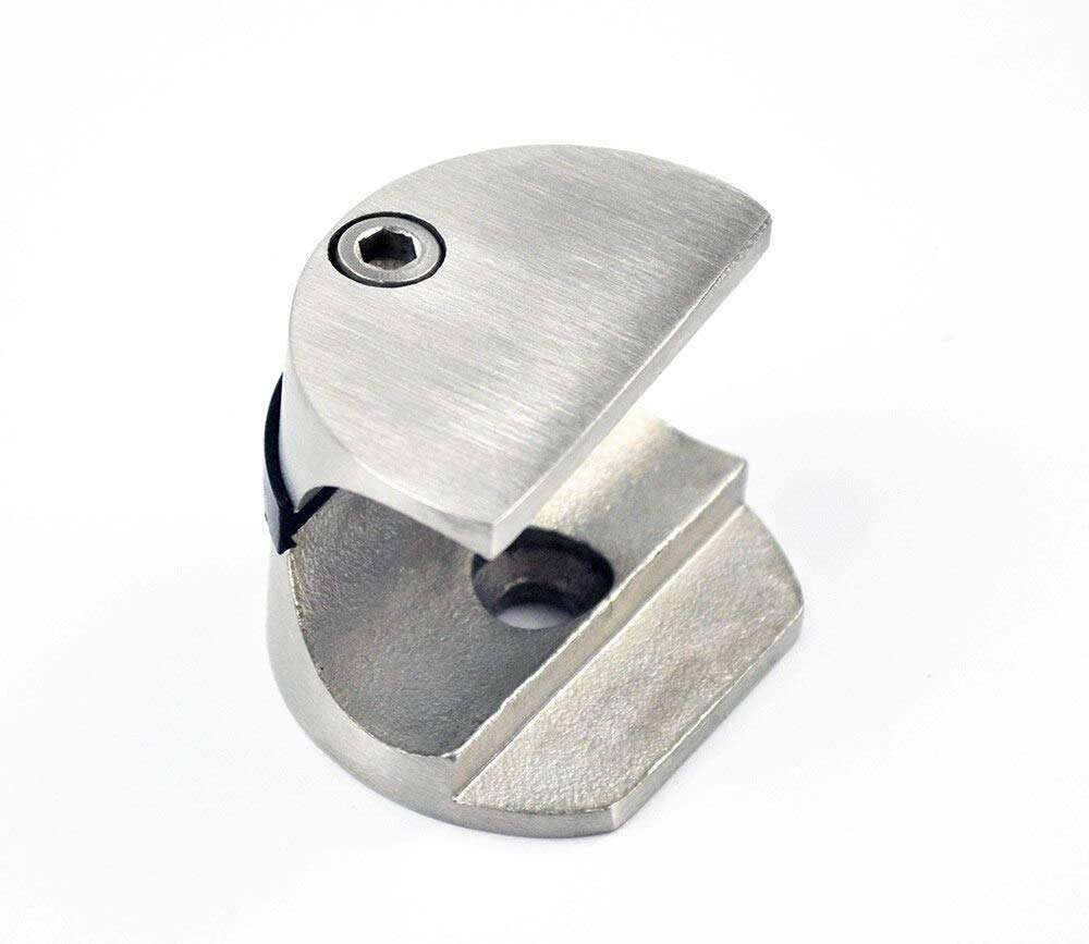 Stainless Steel Glass Sliding Door Hardware Interior Slide Door Set - (Length: 8ft Single kit)" 6