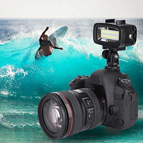 Waterproof Photography Diving Fill Light, 20 LED Sturdy Durable Protective 40M Underwater with Lamp Mount 4