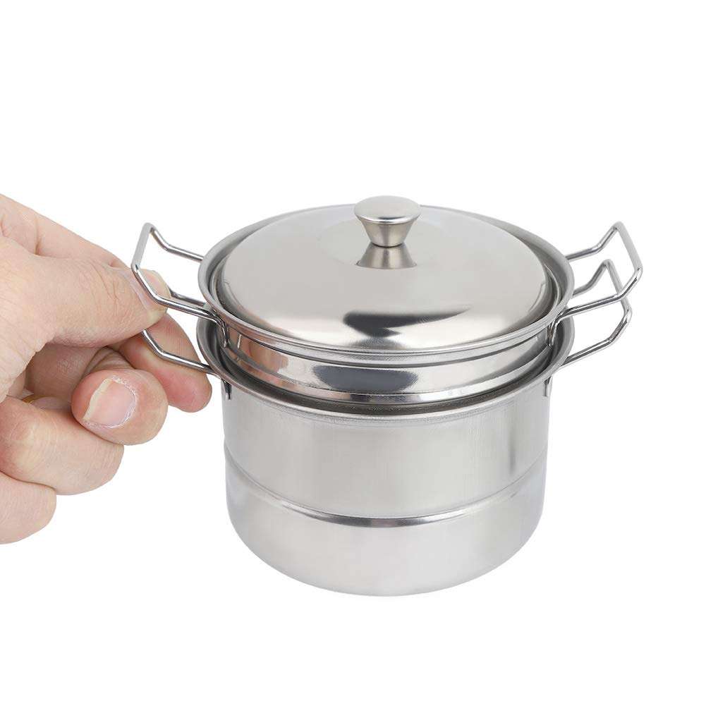 Mini Steamer Pot, Stainless Steel, Exercise Grasping Capability, Small Size, Lightweight, Suitable for Kids to Play, Develop Intelligence 4
