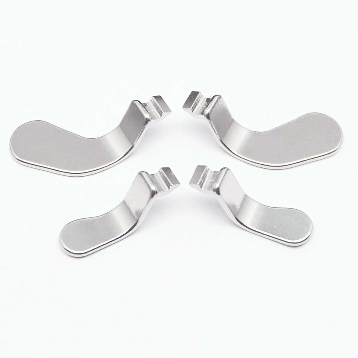 Elite Controller Paddles,Metal Stainless Steel Replacement Parts for Xbox One Elite Controller Series 2 Model 1797 - 4 PCS (Silver) 6