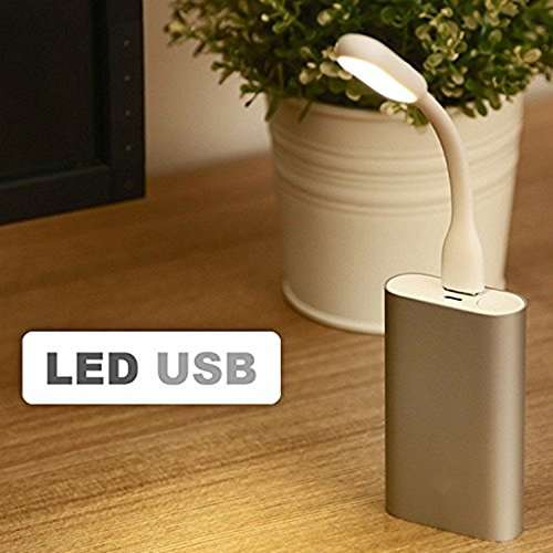 Mini USB LED Cable for for Power Bank | PC | Laptop Notebook | Computer (Multicoloured) (2, White) 3
