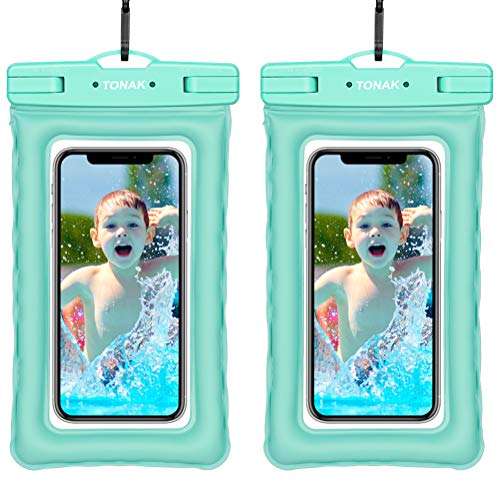TONAK Universal Waterproof Phone Case Cell Phone Water Proof Pouch Dry Bags for iPhone 11 Pro Max XS Max XR X 8 7 6S Plus Samsung Galaxy s10/s9 Google Pixel Up to 6.8" IPX8 Underwater Case (2 Pack) 1