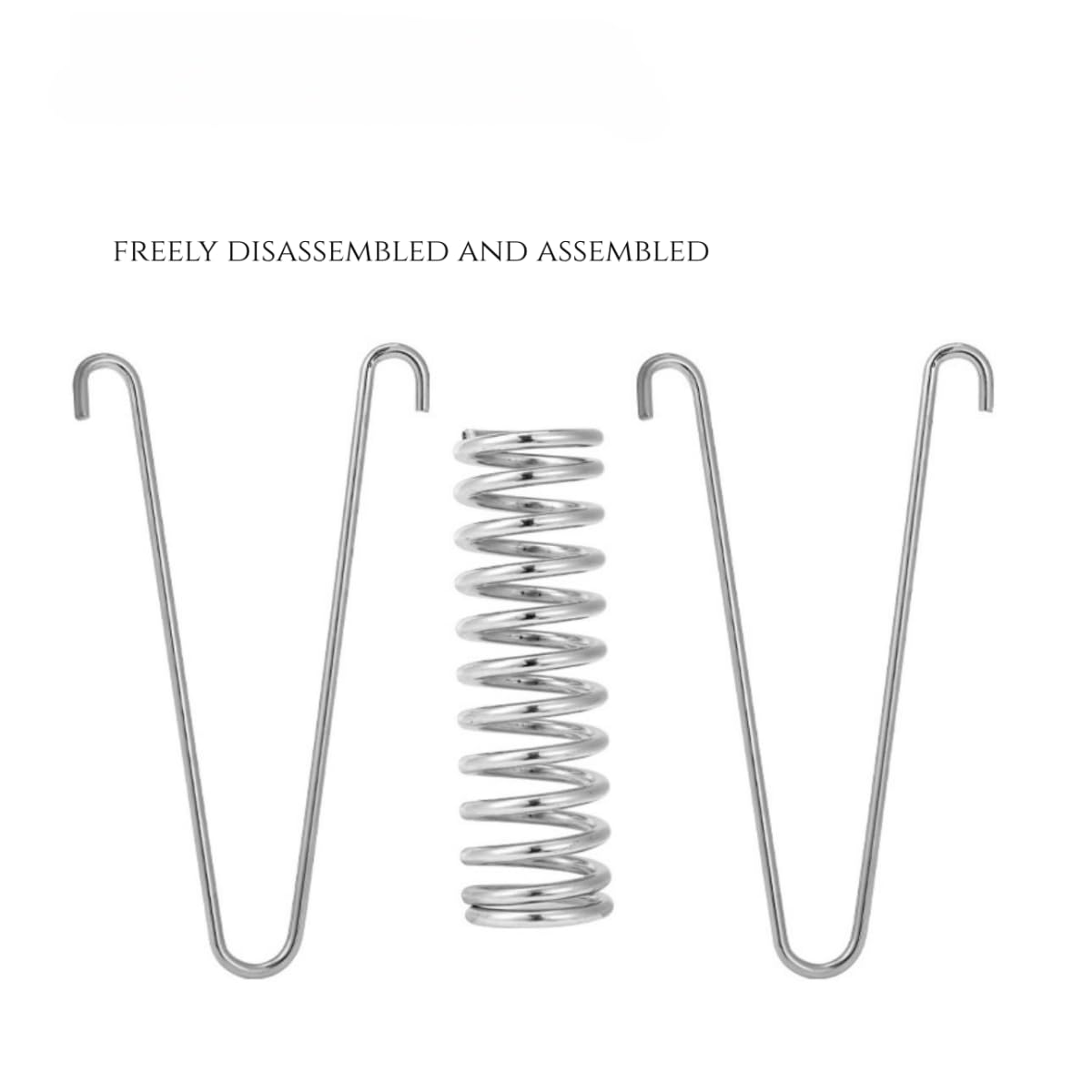 Dhjrefhhd 1Pcs Rope Buckle Spring Tension Buckle Tent Fixed Buckle Wind Rope Steel for Camping Hiking Outdoor Spring Pole for Dogs 5