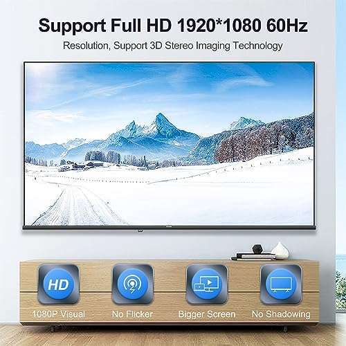 UKYEE Displayport to DVI Cable 6 Feet/1.83M 2-Pack, Display Port(DP) to DVI-d Male to Male Adapter Cable Compatible with PC, Laptop, HDTV, Projector, Monitor, More- Gold-Plated 3