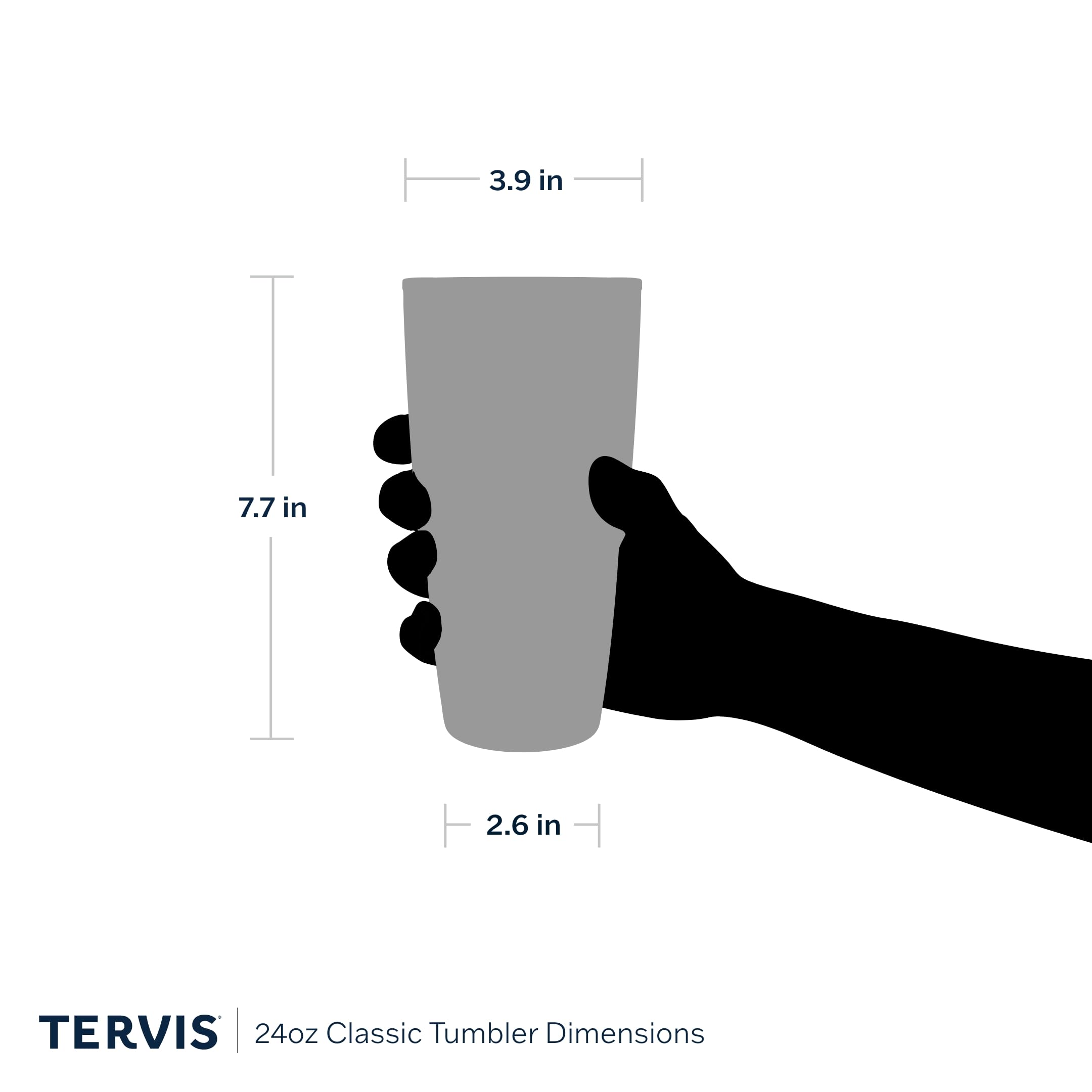 Tervis NFL Los Angeles Rams - Tradition Made in USA Double Walled Insulated Tumbler Travel Cup Keeps Drinks Cold & Hot, 24oz, Classic 6