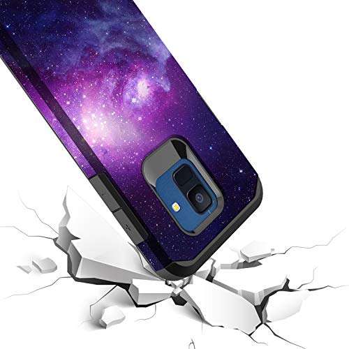 Torryka Samsung Galaxy A6 Case, Hybird Drop Protection Sleek Slim Dual Layer Shockproof Colorful Graphic Armor Case for Samsung Galaxy A6 2018/SM-A600 (Galaxy Stardust) 5