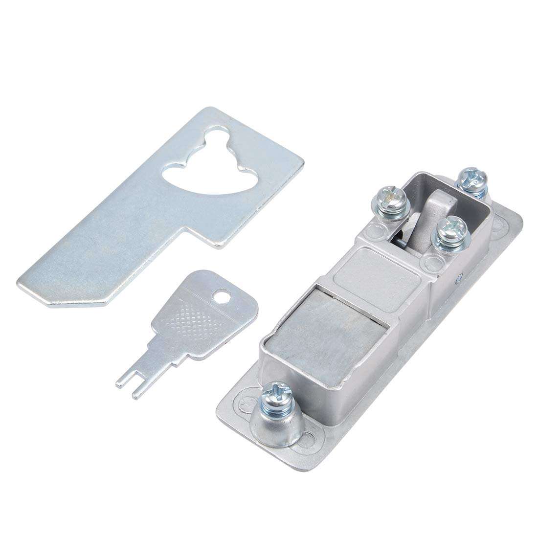 uxcell Electric Cabinet Door Cam Lock, Fit for 1/8-inch 3mm Thick Panel, Push Button Type with Key, 509-1 3