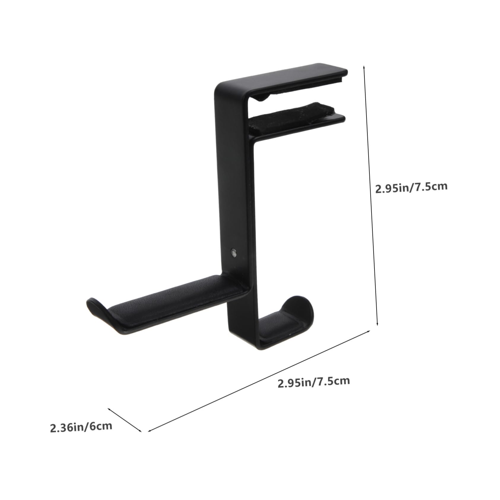 ORFOFE Headphone Stand Headphone Rack Headset Stand Large Size Headset Hifi Headset Hook Earphone Display Stand Computer Monitor Mount Headset Mount Headphone Holder Aluminum Alloy Black 3