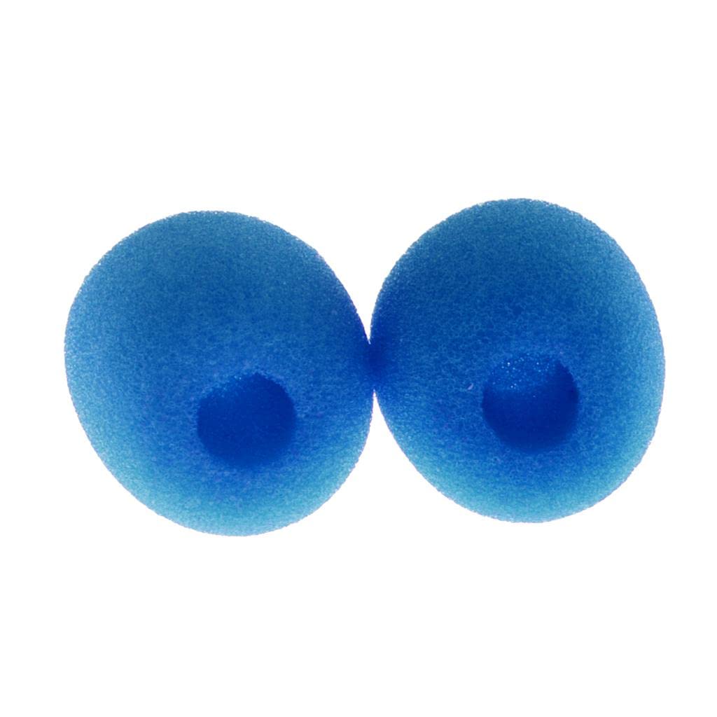 Optimuss 10 Pieces Small Lapel Tie Microphone Sponges Protection Cover 1.1 x 0.86 x 0.31inch Blue