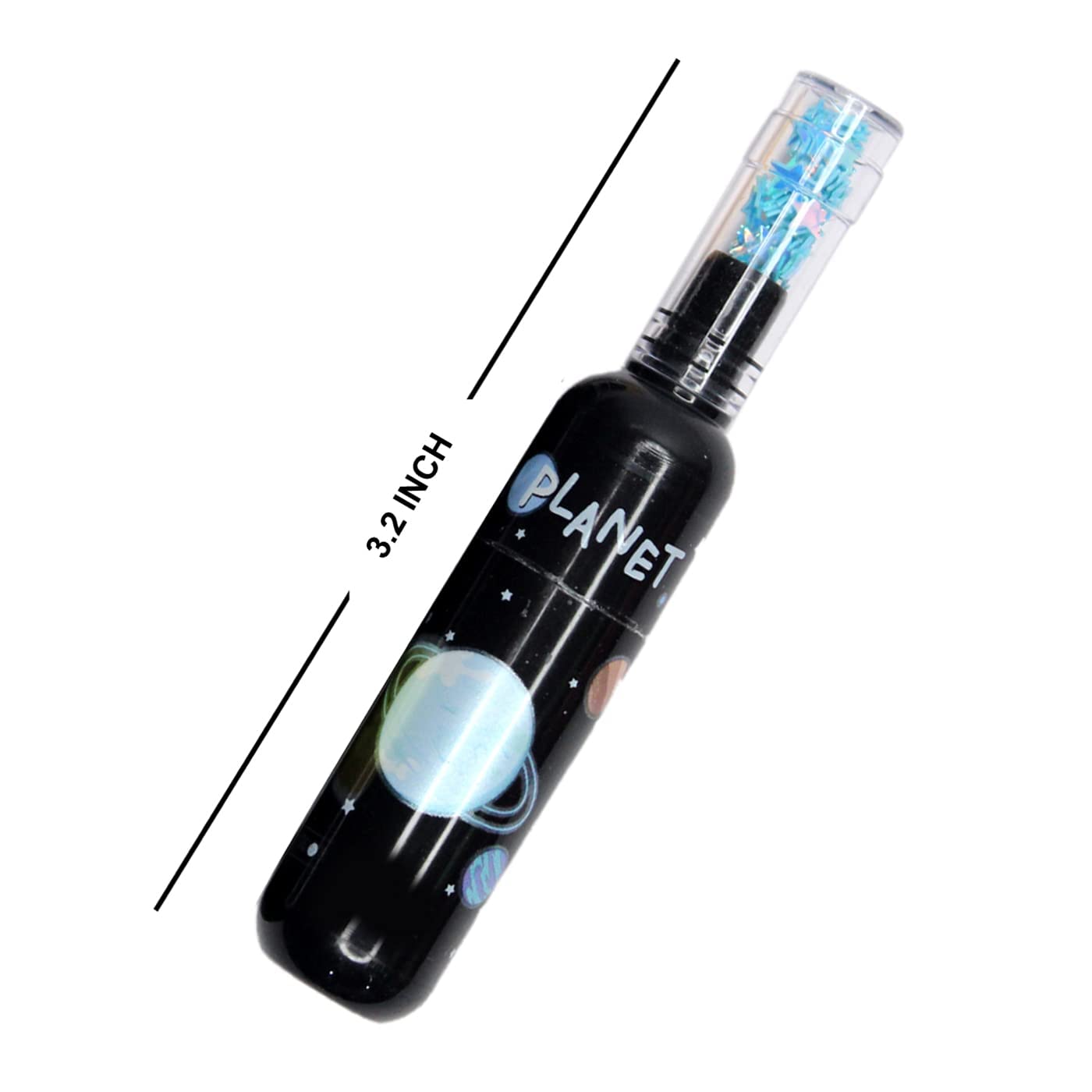 Verbier Set of 6 Pcs Highlighters Marker Pens Stationery Cute Space Theme Bottle Shaped Highlighting Markers for Kids Girls and Boys 3