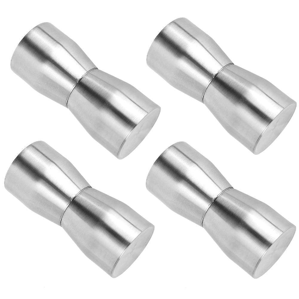 nulala 4Pcs Glass Door Handles Stainless Steel Pull Knobs Replacement for Home Bathroom Office Door Accessory Part 4