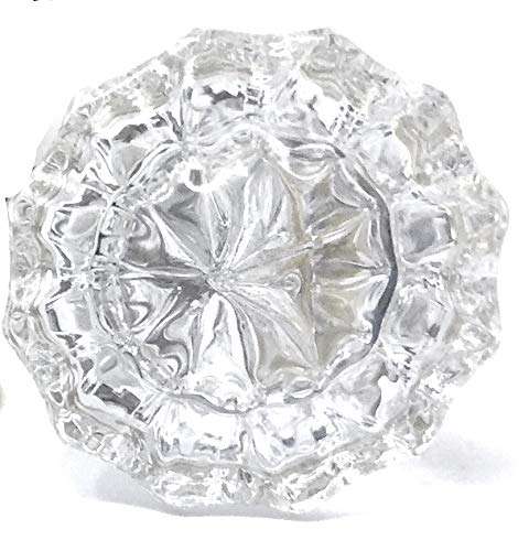 RoussoUSA 0919eORB Fluted Crystal Glass & Oil Rubbed Bronze Complete Passage Door Knob Sets for Modern Door includes Original Wood Adapters 2