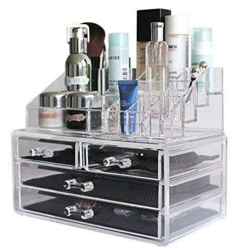 Octopus prime Acrylic Double Layer Jewellery and Cosmetic Storage Display Stand and Organizer Box