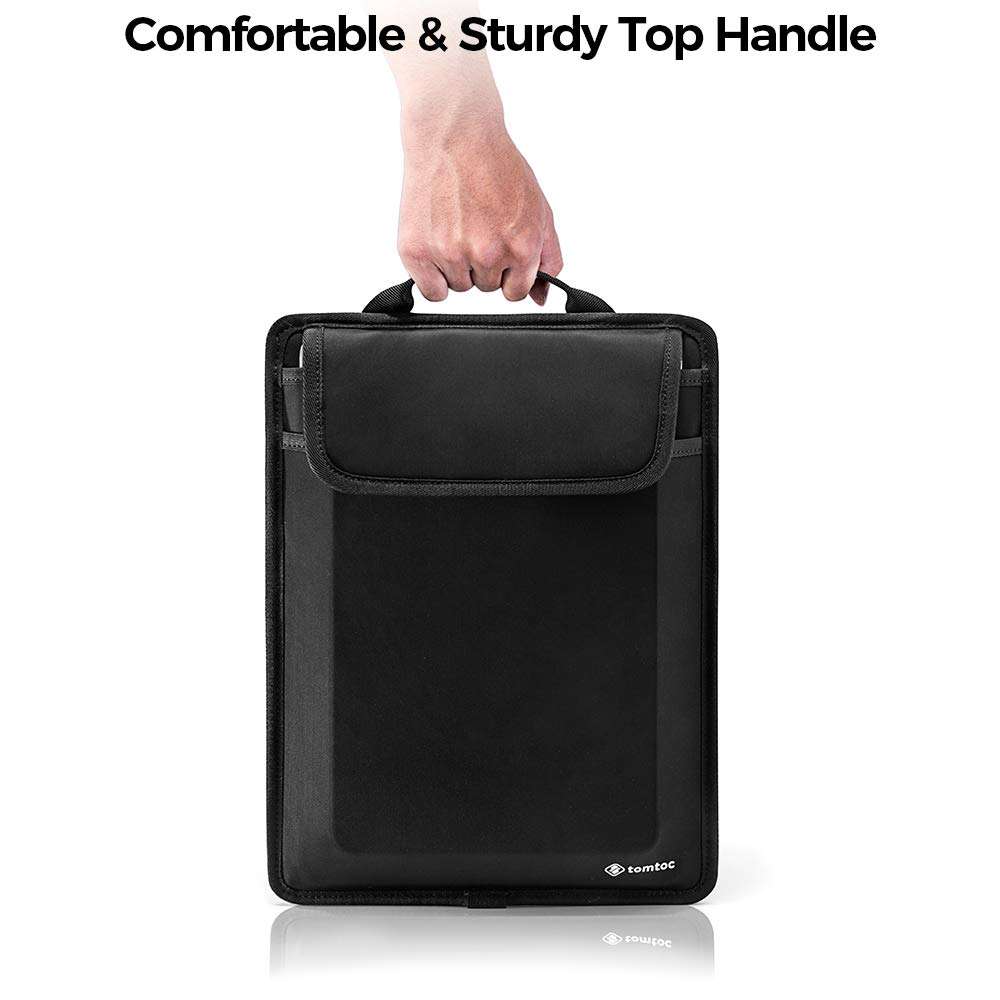 tomtoc Electronic Accessory Organizer Panel for Hard Drive USB Hub Power Bank Cable, Tech Gear Management Sleeve for 13-inch MacBook Air & Pro, Surface Pro 8/X/7+/7/6/5, 9.7-11 Inch iPad Air/Pro 4