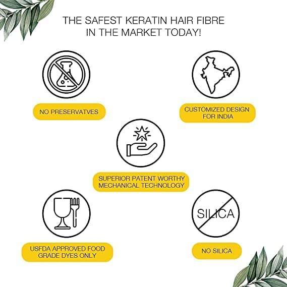 Kerrato Hair Fibres and Kerrato Re-Densify Hair Growth Serum (100ml) | Hair Loss Combo for Men & Women, For all hair types | Enhances Natural thickeness & gives full coverage 4