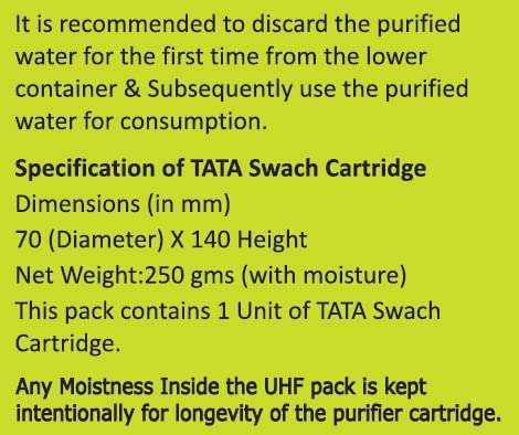 TATA Swach Water Purifier Cartridge, 6000L 4