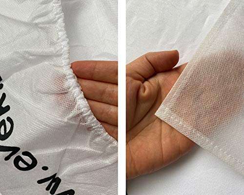 1pcs Protective Airplane Seat Covers for Travel Automotive Seat Cover Plane Protector Cars Taxi Train Public Transit Bus Disposable/Reusable Hygienic (White, 1-Pack) 3