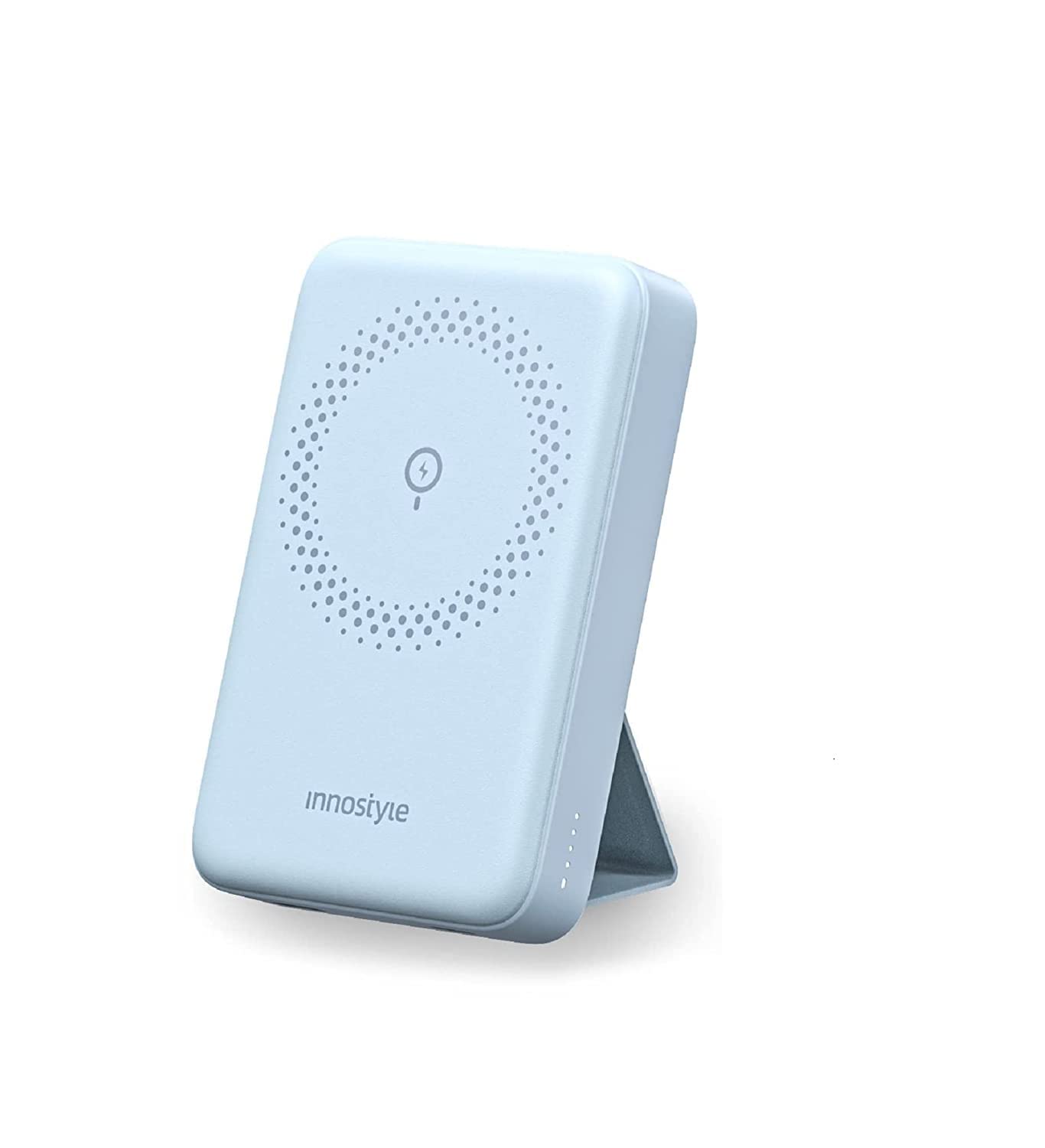 Innostyle 10000mah Magnetic Powerbank Charger, Wireless Magsafe Battery Pack, Portable Battery Charger with PD 20W Type C Fast Charging for iPhone 14/13/12-Blue 1