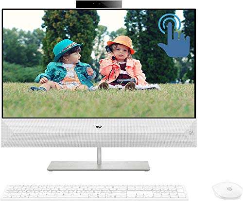 HP Pavilion 24 All in One Desktop Computer, Intel Six-Core i5-8400T 1.7GHz, 23.8áFHD IPS Touchscreen Display, 16GB DDR4 256GB PCIe SSD, USB-C WiFi BT 4.2 FHD Camera Wireless Keyboard&Mouse Win 10 1