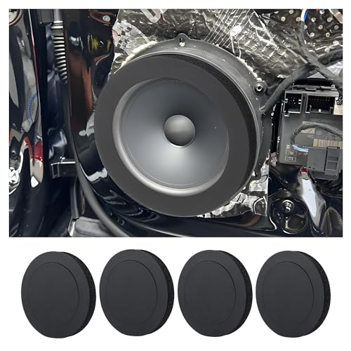 4PCS 6.5 Speaker Rings,Self Adhesive Speaker Foam for Enhancing Stereo Sound,High Resilience Speaker Baffles 6.5 inch Car Audio Accessories Avoid Sound Diffusion for Car SUV Truck
