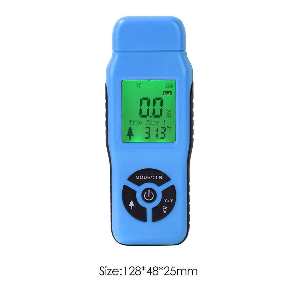 ZUQIEE PH Meter Moisture Meter Digital Hygrometer Moisture Meter for Wood/Cardboard Lumber Humidity Tester Fast Precise Measurement LCD Display Humidity Tester 6