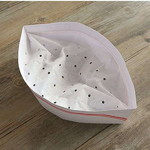 40pcs Disposable Paper Chef Hat Retro Chef Caps Soda Jerk Paper Cap with Red Strips for Classic Theme Restaurant Party Kitchen Cooking Hats 3