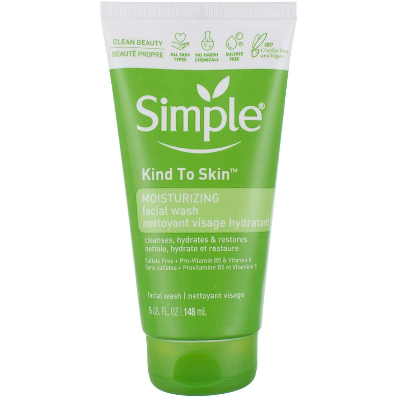 Simple Kind to Skin Facial Wash, Moisturizing 5 oz 1