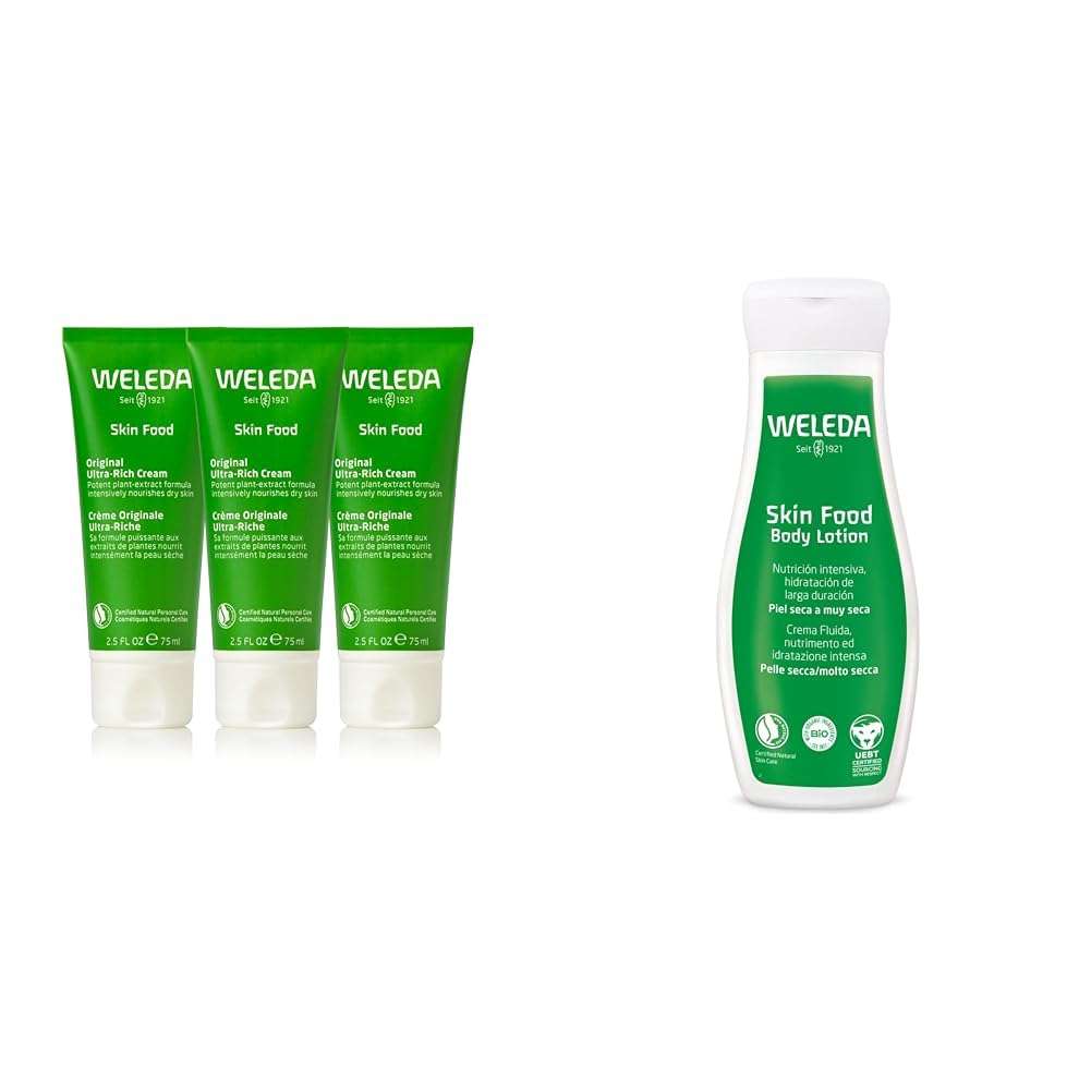 Weleda Skin Food Original 3-Pack with Body Lotion, 6.8 oz 1