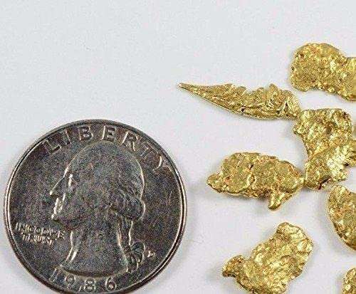 Alaskan-Yukon BC Natural Gold Nugget # 4 mesh 3 Grams 1