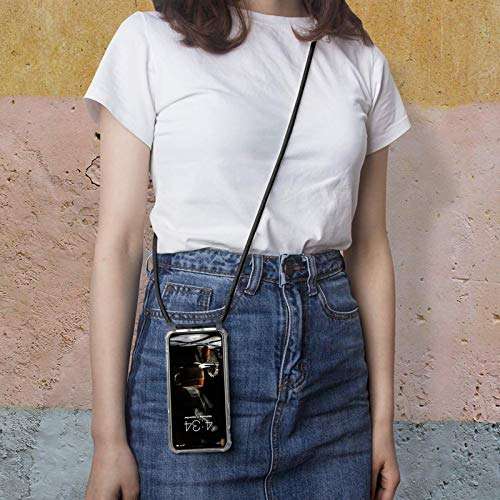 Crossbody Necklace Transparent Case for iPhone 12 Mini - Fashion Clear TPU Cell Phone Mobile Cover Holder with Cord Strap Neck Lanyard, Protective Shock Absorption Air Cushion Bumper 6