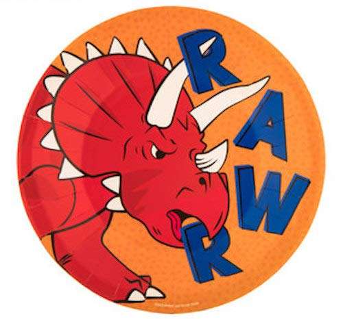 Small Dinosaur Plates Table Decoration Party Supplies Special Events 10 Count