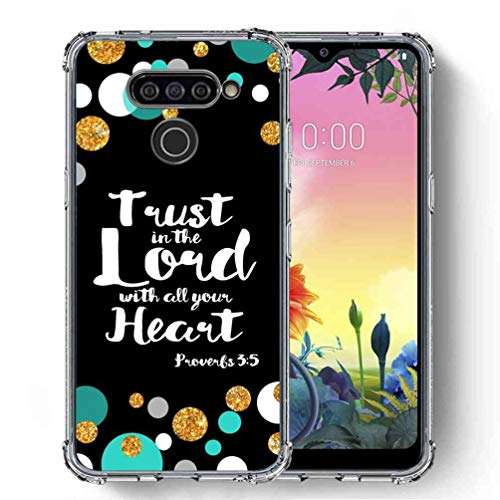 for LG K50 Case, LG Q60 Case, SuperbBeast [Proverbs 3:5 Trust in The Lord with All Your Heart] Ultra Slim Thin Protective Case Cover/Reinforced Corner 1