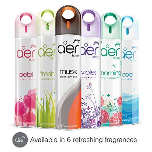 Godrej aer Spray | Room Freshener for Home & Office - Fresh Lush Green | Pack of 2 (220 ml each)| Long-Lasting Fragrance 6