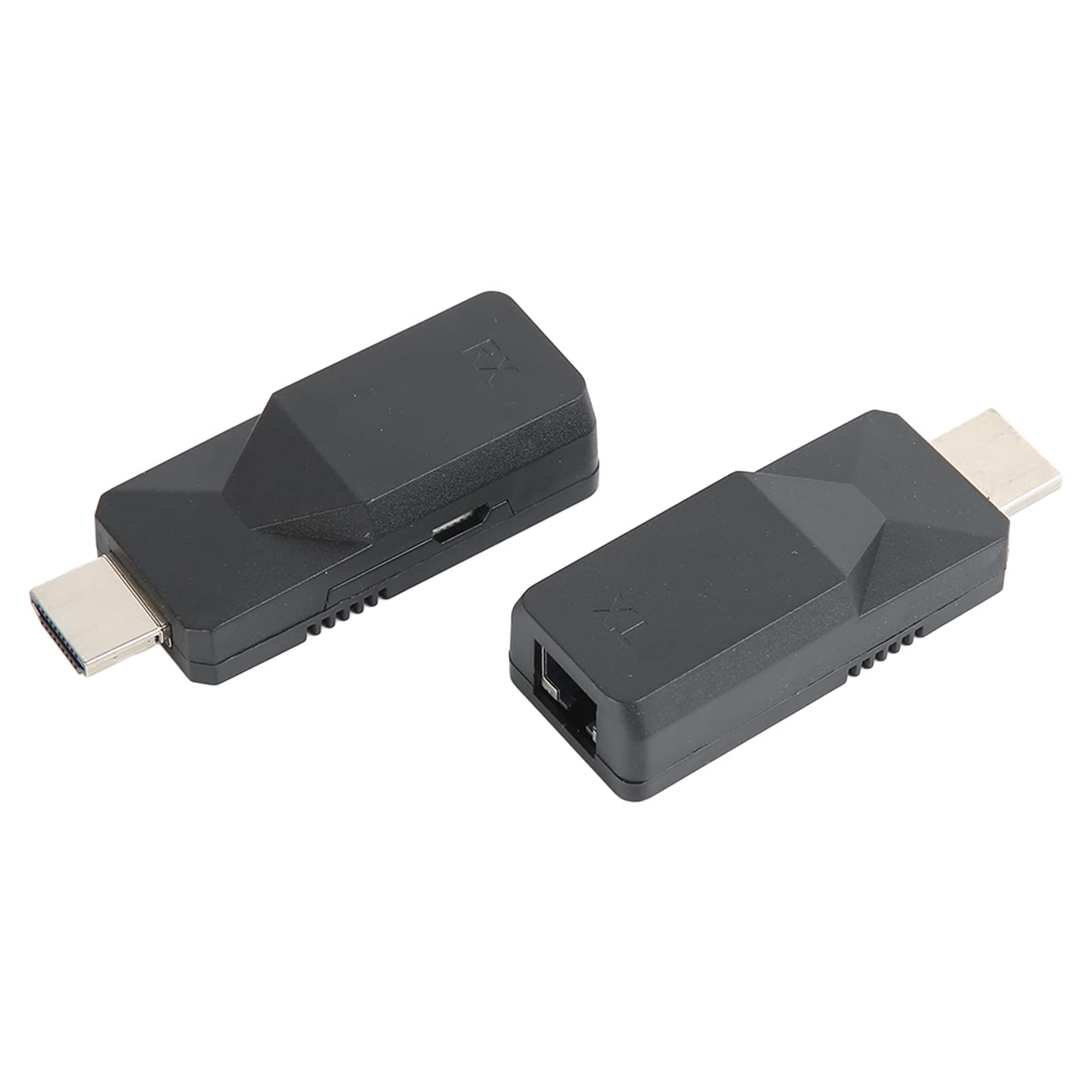 HD Multimedia Interface Extender, 165ft Black ESD Protection Plug and Play RJ45 To HD Multimedia Interface Extender Adapter for Data Control Centers for Homes 6