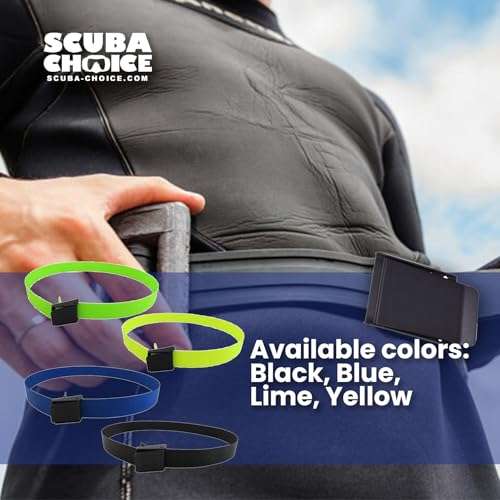 Scuba Choice Scuba Diving 60" Long 2" Webbing Weight Belt with Plastic Buckle, Black 3