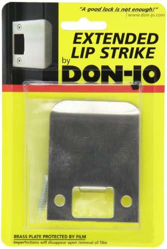 Don-Jo EL 125 18 Gauge Extended Lip Strike, Satin Stainless Steel Finish, 2-1/2" Width x 2-1/4" Height (Pack of 10)