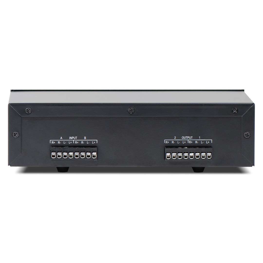 OSD Two Sources, Two Pair Stereo Speaker Select Box with Volume Control SSVC2 2