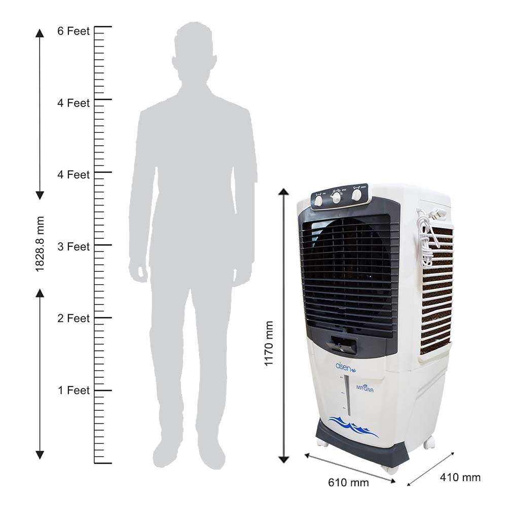 AISEN® MAGNA 90 Litre Desert Air Cooler for Room (White/Grey) 4
