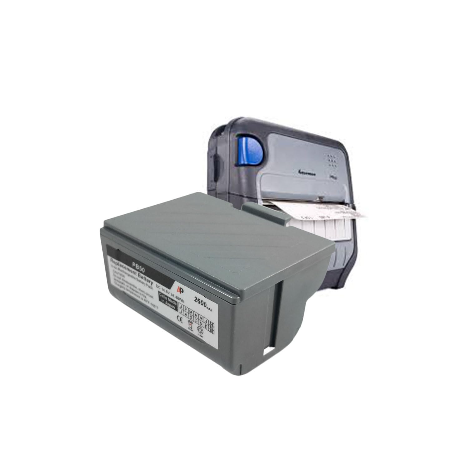 Artisan Power Replacement Battery for Intermec Printer PB50, PB51 & PW50 | Lithium Ion Rechargeable | 2600 mAh | Made in Japan Cells | Replaces OEM Number 318-026-001, AB13 and 318-026-xxx 2