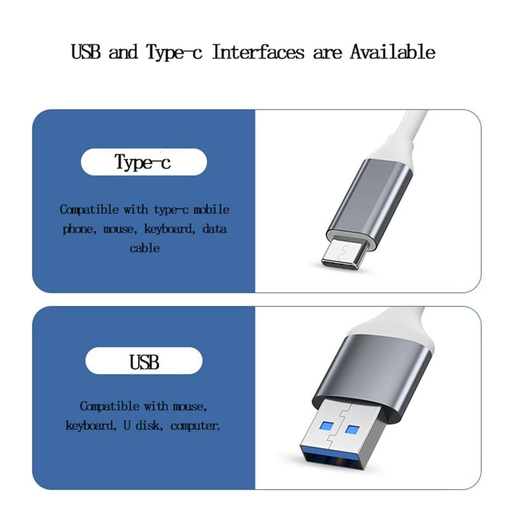LHLLHL USB 3.0 Hub USB Hub High Speed Type c Splitter for PC Accessories Multiport HUB 4 USB 3.0 2.0 Port (Color : White-Fruit peach5, Size : E) 3