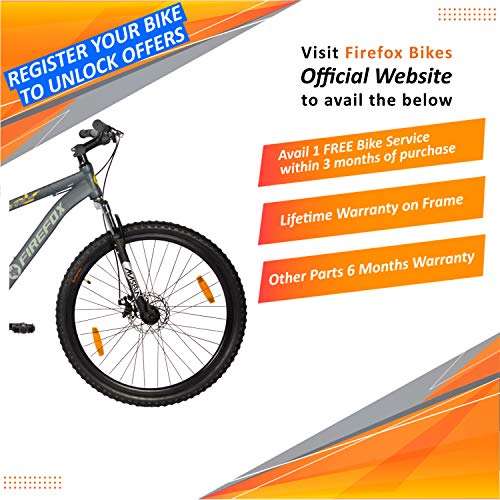 Firefox Bikes Nexus-D 27.5T MTB Mountain Bike with dics brake I (GREY) | Frame: 17 Inches - Unisex Adult 3