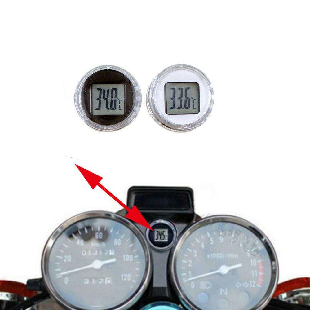 Acxico 1Pcs Mini Waterproof Digital Thermometer Motorcycle Electronic Temperature Meter Instruments 4