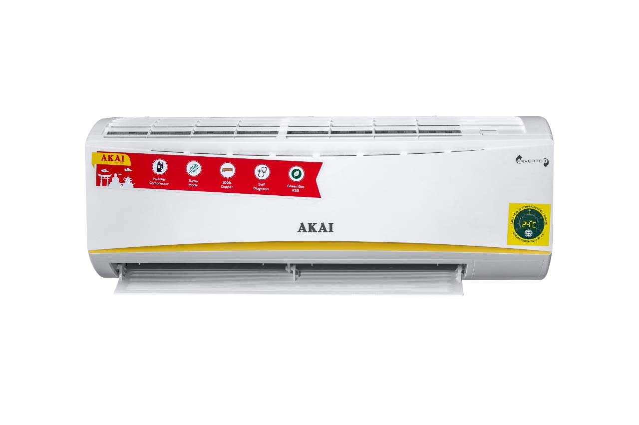 Akai 1.5 Ton 3 Star Split Inverter AC - White (AKSI-183GQA, Copper Condenser)