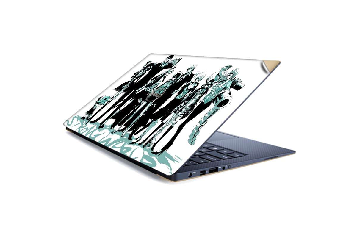 GADGETS WRAP Printed Vinyl Top Only Skin Sticker Decal for Dell XPS 13 inch Laptop - Strong World 1
