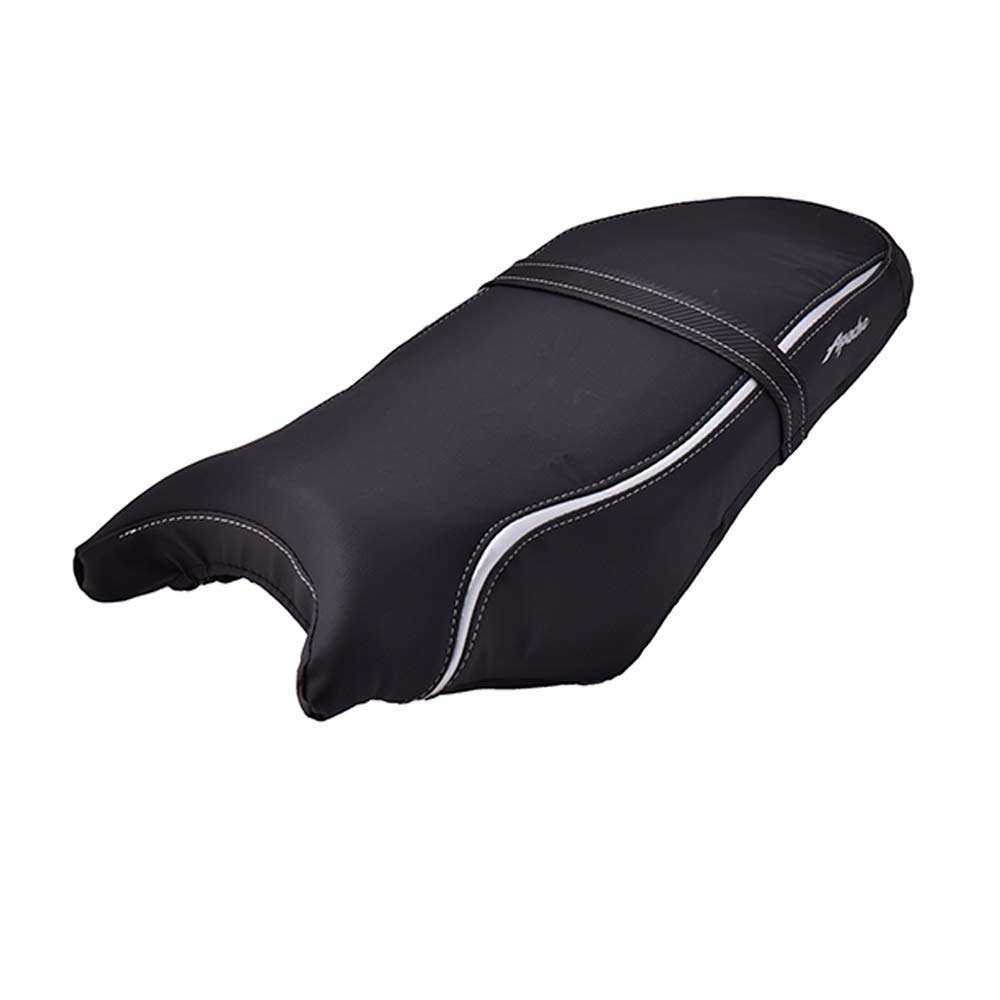 TVS Vehicle Cover for Motorcycle, Black & TVS Seat Cover - Apache 160 2V - Silver 6