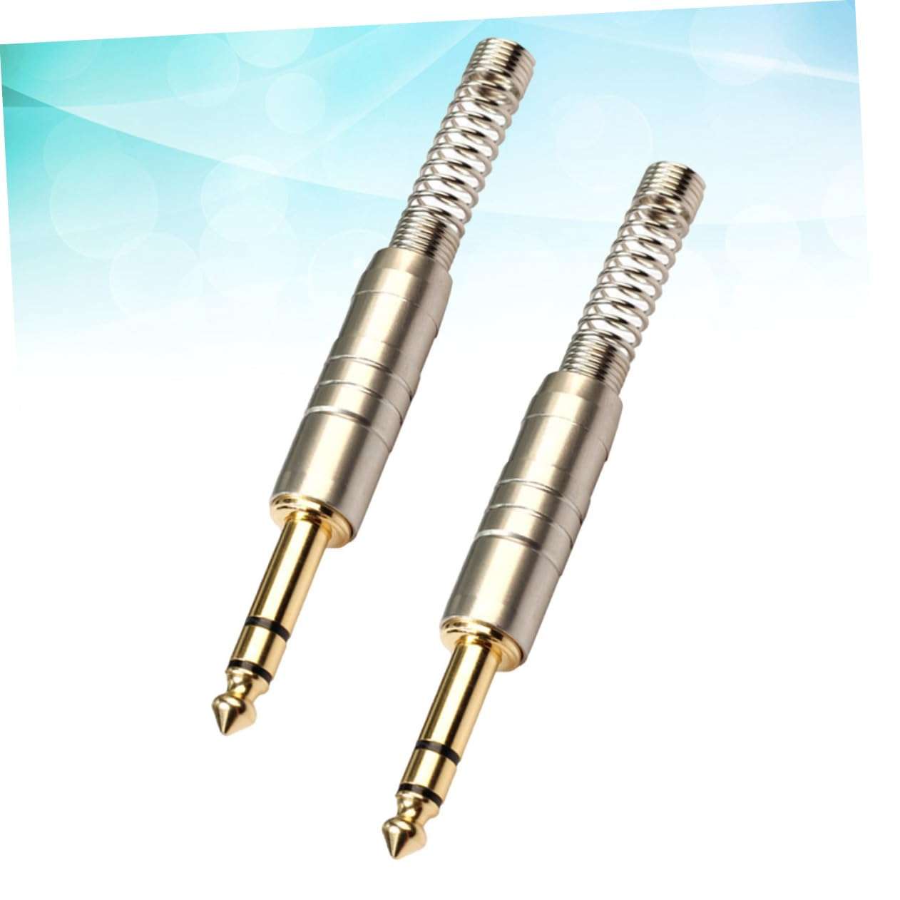 Angoily 6 Pcs Audio Plug Headphone Cord Wire Earbuds Jack Power Cord Wired Earphones Tone Charger Adapter Headphones Earphones Wired Cable Banana Plugs Double Amp Stereo Connector 5