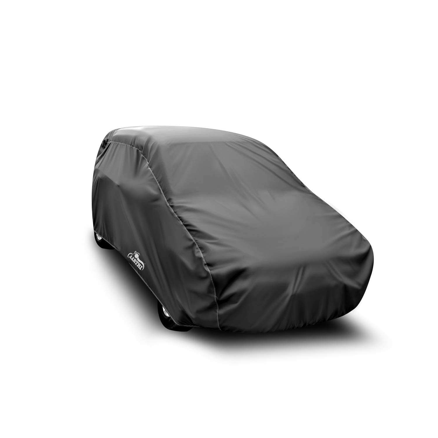 DREAM STORE - Water Resistant - dust Proof - car Body Cover for Compatible with Fiat Punto car Cover - Water Resistant UV Proof - car Body Cover (Grey Without Mirror) 4