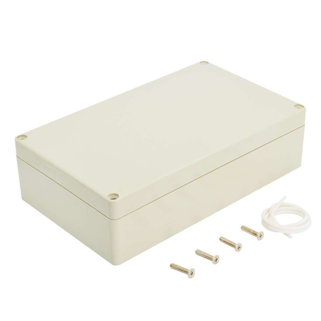 LeMotech Waterproof Dustproof IP65 ABS Plastic Junction Box Universal Electric Project Enclosure Pale Gray 7.9 x 4.7 x 2.2 inch (200 x 120 x 56 mm)